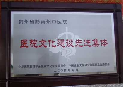 医院文化建设先进集体